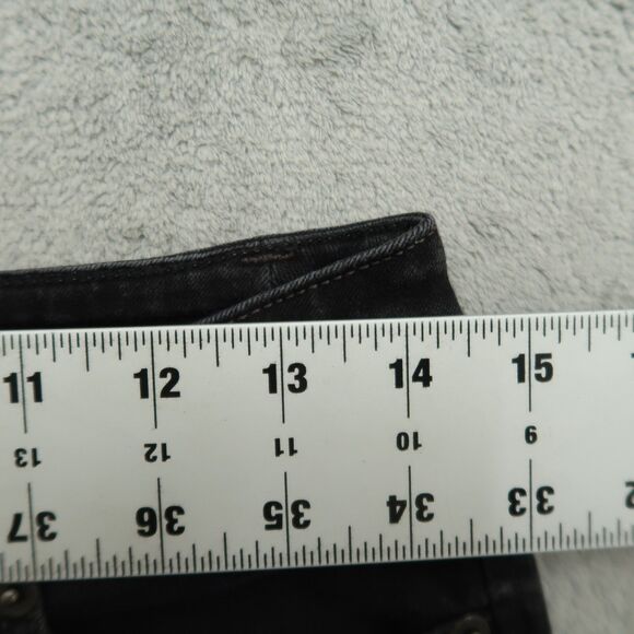 INC International Concepts Jeans Women's 4/27 Black Mid-Rise Skinny 28.5" Inseam - Picture 2 of 15